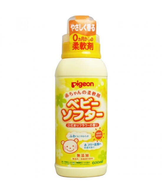 PIGEON 嬰兒衣物柔順劑 - 花香味 600ML